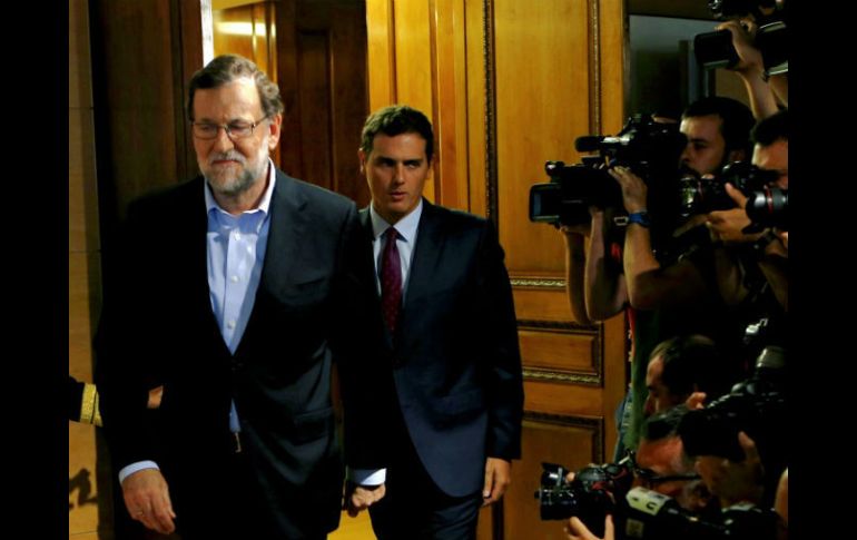 Rajoy cuenta con los votos de los 137 diputados del PP, y si se logra el acuerdo con Ciudadanos sumaría 32. NTX / ARCHIVO