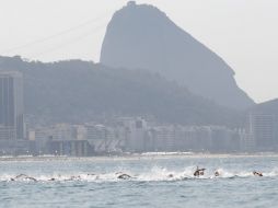 La prueba de triatlón femenil de los Juegos Olímpicos tendrá lugar en el Fuerte de Copacabana. EFE / L. Jr