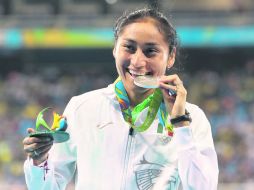 Guerrera. Cuando nadie lo esperaba, la marchista María Guadalupe González sorprendió y consiguió la medalla de plata para México. NTX /