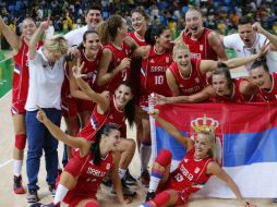 Las grandes anotadoras de Serbia fueron Jelena Milovanovic, Danielle Page y Ana Dabovic. EFE / J. Zapata