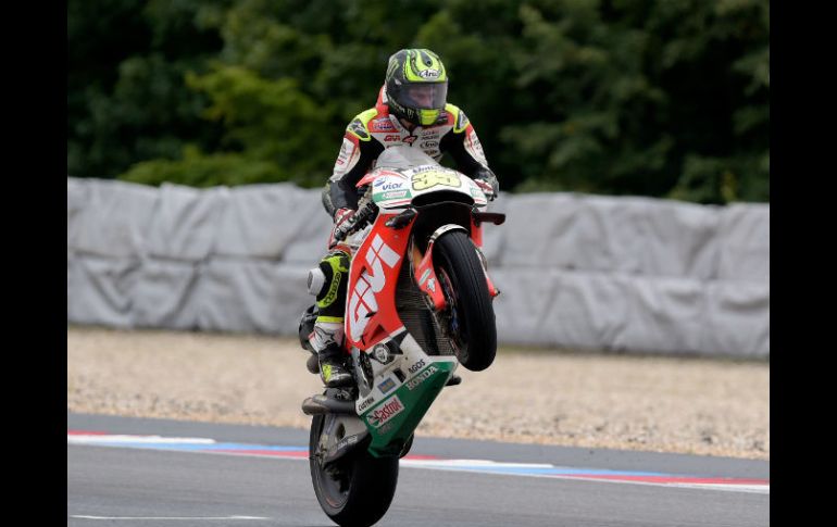 Crutchlow, de Honda, superó en siete segundos y 298 milésimas al italiano Valentino Rossi. AP / J. Meyer