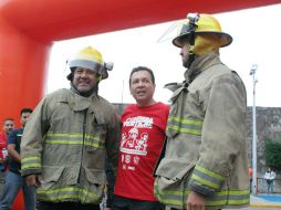 La Primera Carrera Vertical fue organizada por la Coordinación Municipal de Protección Civil y Bomberos de Zapopan. ESPECIAL / Hospital Civil de Guadalajara