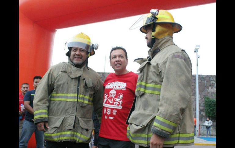 La Primera Carrera Vertical fue organizada por la Coordinación Municipal de Protección Civil y Bomberos de Zapopan. ESPECIAL / Hospital Civil de Guadalajara