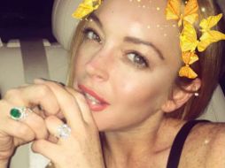 La famosa dice que no se había quitado el anillo porque aún quería arreglar las cosas con su novio. INSTAGRAM / lindsaylohan