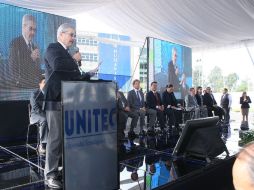 Manuel Campuzano Treviño, director general de Unitec, inauguró con éxito el séptimo campus en el país. EL INFORMADOR / E. Barrera