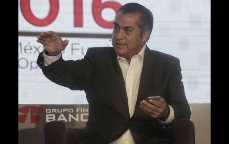 El actual gobernador de Nuevo León opina que este apoyo ha sido no por el PRI, sino por personas que pertenecen al partido. SUN / A. Leyva