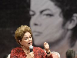 Dilma Rousseff es acusada de modificar presupuestos; para sus partidarios se trata de una estrategia golpista. EFE / C. Gomes