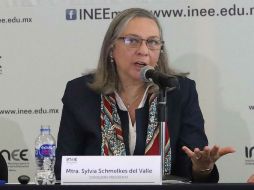 Sylvia Schmelkes, directora del INEE, explicó que con las nuevas medidas se busca dar respuesta a las inconformidades de los maestros. SUN / A. Ojeda