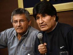 Evo Morales dijo estar convencido de que ha vuelto a derrotar 'un golpe de Estado' supuestamente planeado por los mineros. EFE / Gobernación de Cochabamba