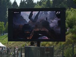 Respecto a los motivos del accidente, el equipo Renault ha asegurado que es pronto para realizar una valoración. AFP / J. Thys