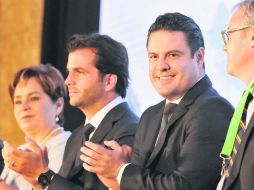 Aristóteles Sandoval, gobernador de Jalisco, en el inicio de la  II Cumbre de Cambio Climático de las Américas. ESPECIAL /