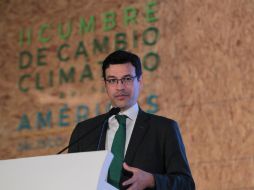 El director de la Oficina Regional de AL y el Caribe de ONU dio una conferencia en la II Cumbre de Cambio Climático de las Américas. EL INFORMADOR / F. Atilano