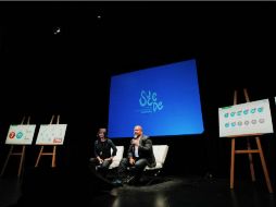 Enrique Alfaro y Susana Chávez durante el anuncio de las actividades del festival. ESPECIAL / Gobierno de Guadalajara