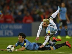 El técnico Albiceleste destacó que Messi debe descansar debido a a que presenta una inflamación y por ahora no saben qué va a suceder. AFP / ARCHIVO