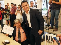 El gobernador estuvo acompañado del secretario de Educación de Jalisco. EL INFORMADOR / A. Camacho