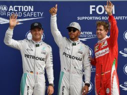 Hamilton (Mercedes), fue el más rápido de la última ronda de clasificación del GP de Italia y se apuntó, con un tiempo de 1:21.135. AFP / A. Isakovic