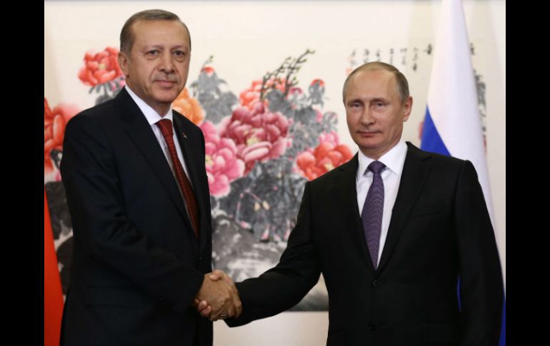 Vladimir Putin se encontró con Recep Tayyip Erdogan durante la cumbre del G20, en la ciudad china Hangzhou. AP / Y. Bulbul