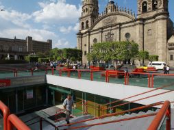 La plaza subterránea sufre por los pocos clientes que entran al lugar. EL INFORMADOR / ARCHIVO