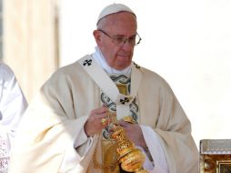 Jorge Mario Bergoglio ilustra sus intenciones de oración para este mes de septiembre. AFP / V. Pinto