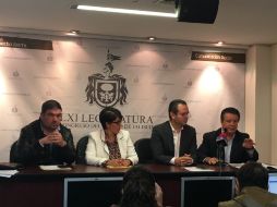 Los legisladores dieron una conferencia de prensa para hacer público su posicionamiento. TWITTER / @LegislativoJal