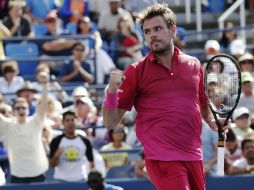 Con siete puntos de quiebre ganados de 15 posibles, Wawrinka se agenció un merecido triunfo. EFE / P. Foley