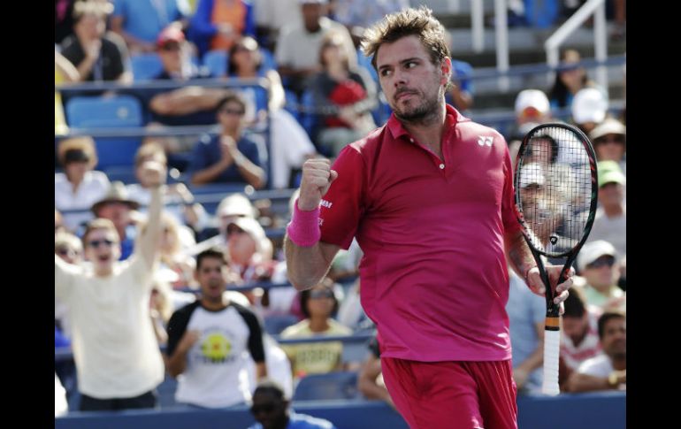 Con siete puntos de quiebre ganados de 15 posibles, Wawrinka se agenció un merecido triunfo. EFE / P. Foley