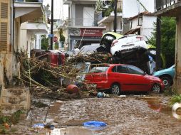 En el municipio de Thermaikos, el alcalde Yiannis Mavromatis pidió al gobierno que declare el estado de emergencia por inundaciones. EFE / N. Kotsiaris