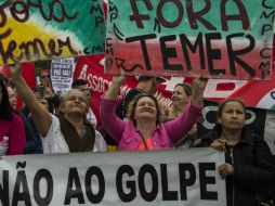 Autoridades no informaron sobre la cantidad de personas que asistieron a las marchas. AFP / N. Almeida