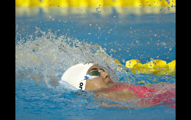 En la alberca del Estadio Acuático, la mexicana participó en el ''heat'' número dos, en el cual llegó en cuarta posición. MEXSPORT / ARCHIVO