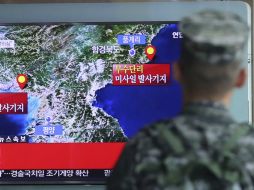 El ensayo atómico se realizó ayer jueves en la base de Punggye-ri, al noreste del país. AP / K. Ju-sung