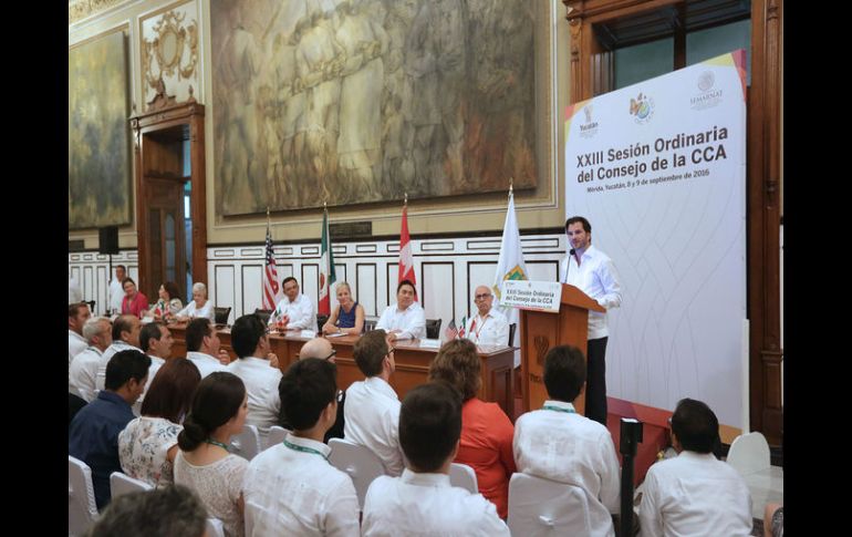 Presentaron las estrategias a implementar como mitigación del cambio climático y adaptación, entre otros. NTX / H. Borges