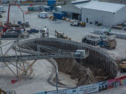 Obras de la Línea 3 del Tren Ligero en la zona de La Normal. EL INFORMADOR / G. Gallo