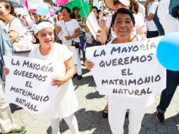 En diferentes ciudades de México se realizan marchas a favor de la ''familia natural''. EL INFORMADOR / ARCHIVO