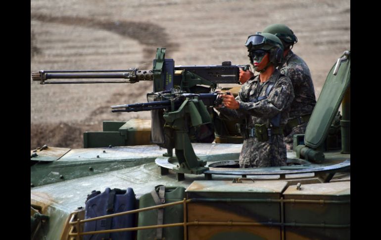 Corea del Sur planea movilizar su arsenal de misiles balísticos autóctonos tierra a tierra para la operación. AFP / J. Yeon-Je