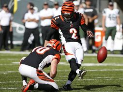 Mike Nugent pateó un gol de campo de 47 yardas con 54 segundos por jugar. AP /  K. Willens