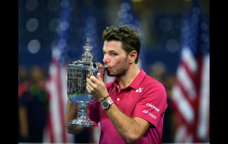 Wawrinka, de 31 años, consiguió el tercer título de Grand Slam de su carrera. AFP / J. Samad