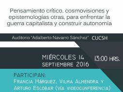 La primera actividad será el día miércoles 14 de septiembre a las 13:00 hrs en el Auditorio Adalberto Navarro Sánchez en el CUCSH. ESPECIAL /