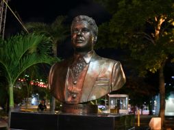 La figura del 'Divo de Juárez' se pretende colocar en el paseo cultural de la avenida Tulum de esta ciudad. NTX / F. Gálvez