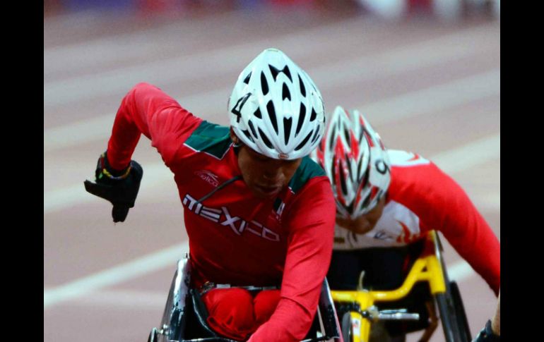 El atleta compite en la prueba de atletismo clase T5152 de los Juegos Paralímpicos de Río. MEXSPORT / ARCHIVO