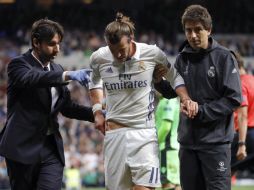 James sustituiría a Bale, quien no pudo acabar el partido en Champions tras recibir un fortísimo golpe en la cadera. EFE / J. Martín