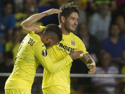 El brasileño Pato y el mexicano Jonathan Dos Santos marcaron los goles que le dieron la victoria al Villarreal. EFE / D. Castelló