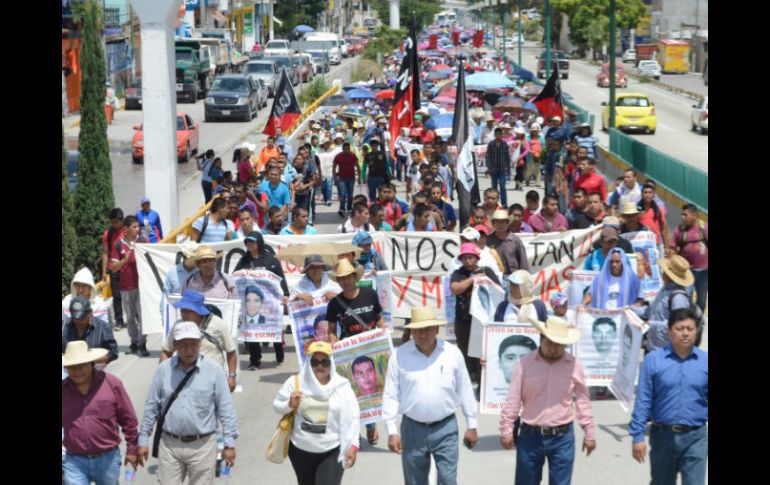 Los manifestantes demandan que los elementos del 27 Batallón de Infantería sean interrogados. SUN / JMA