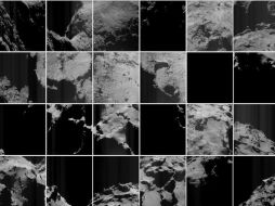 La región de arribo de Rosseta alberga varias fosas activas de más de 100 metros de diámetro y entre 50 y 60 metros de profundidad. TWITTER / @ESA_Rosetta