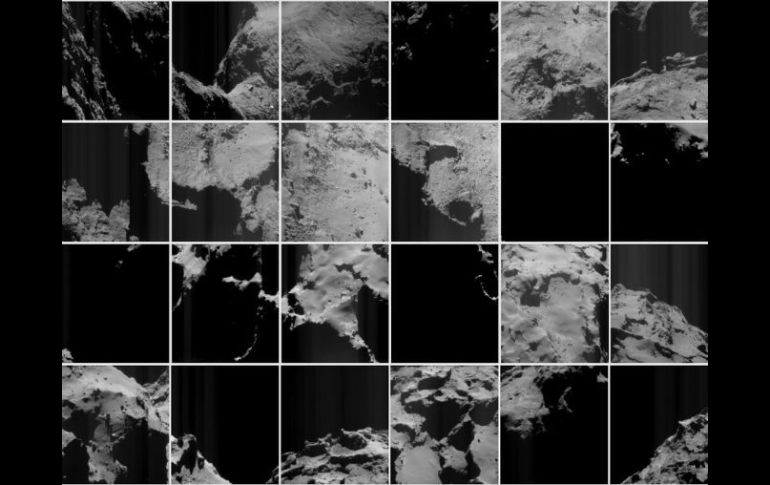 La región de arribo de Rosseta alberga varias fosas activas de más de 100 metros de diámetro y entre 50 y 60 metros de profundidad. TWITTER / @ESA_Rosetta