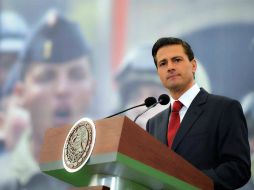 Peña Nieto dio el campanazo del sorteo magno de la Lotería Nacional. TWITTER / @PresidenciaMX