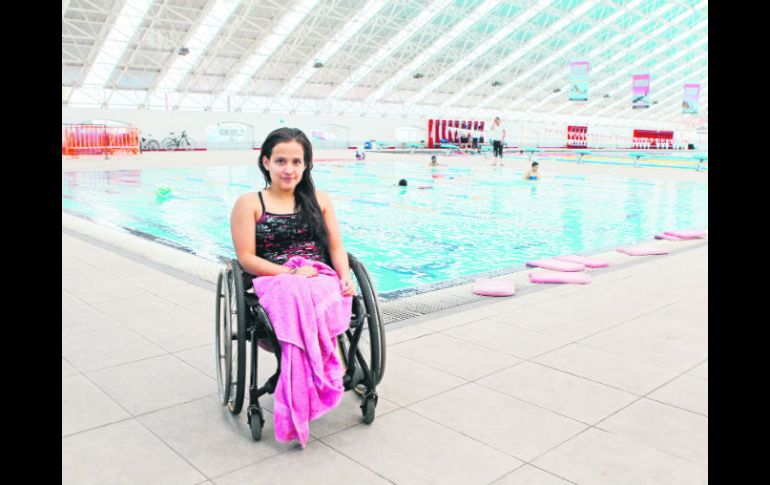 Deportistas con diferentes discapacidades entrenan en las instalaciones del Code. En la fotografía aparece Elisa Utrilla. EL INFORMADOR / A. Camacho