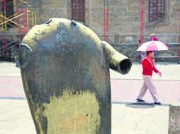 Plaza Tapatía. 'La sala de los magos universales' muestra deterioro. El Ayuntamiento contempla una restauración. EL INFORMADOR / G. Gallo