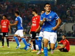 Enzo Roco celebra su gol al minuto 50. MEXSPORT / N. García