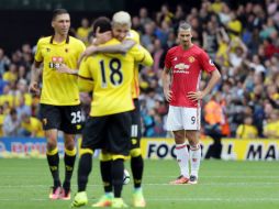 En tan sólo una semana, el ManU ha caido ante sus vecinos del City, el Watford y el Feyenoord. AP / T. Ireland