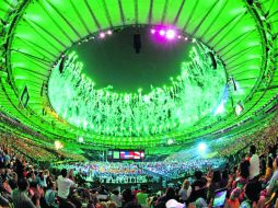 Clausura. En medio de un ambiente de fiesta, ayer concluyó la actividad de los Juegos Paralímpicos en el Estadio Maracaná. AFP /